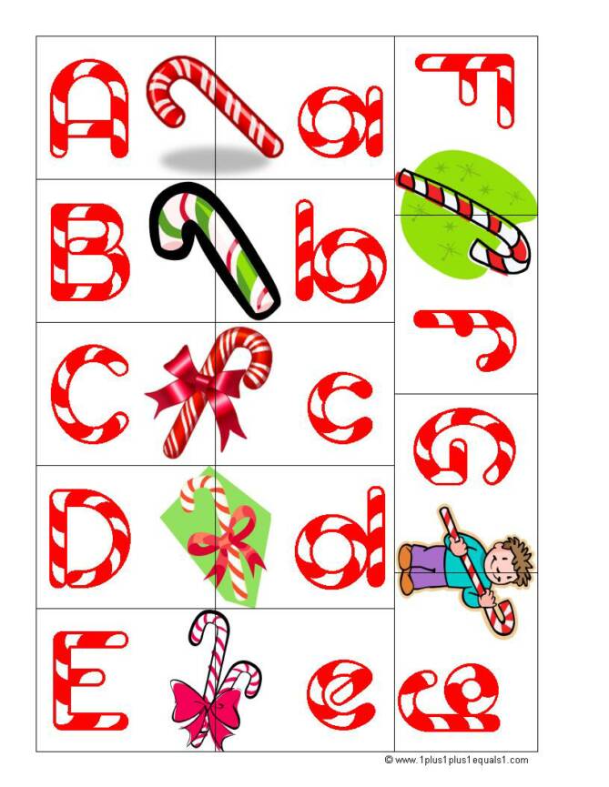 The Activity Mom Candy Cane Letters printable The Activity Mom